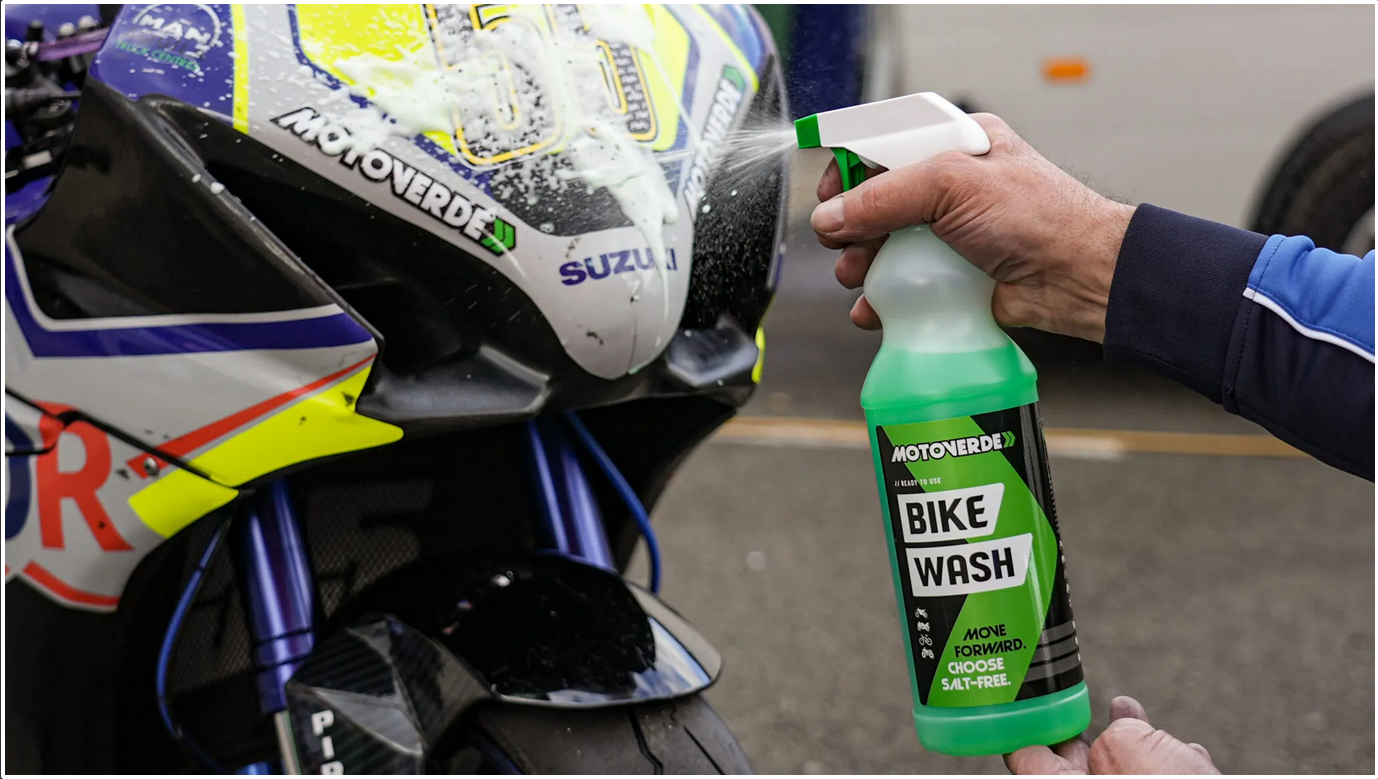 Motoverde Bike Wash Reiniger, für Fahrrad und Motorrad, waschen, Glanz 1 Liter