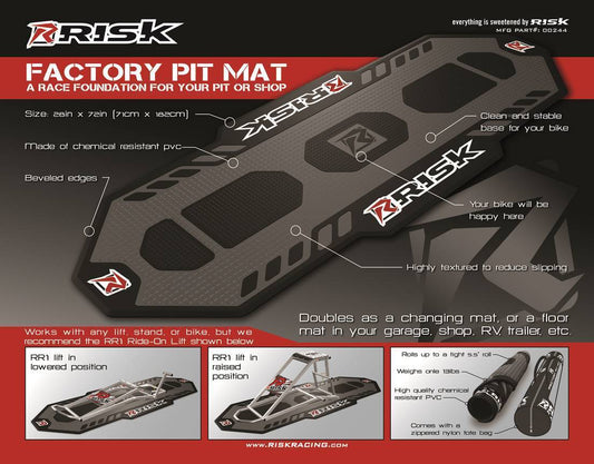 Risk Racing Pit Mat, Unterlegmatte für Schrauber Matte MX Motocross