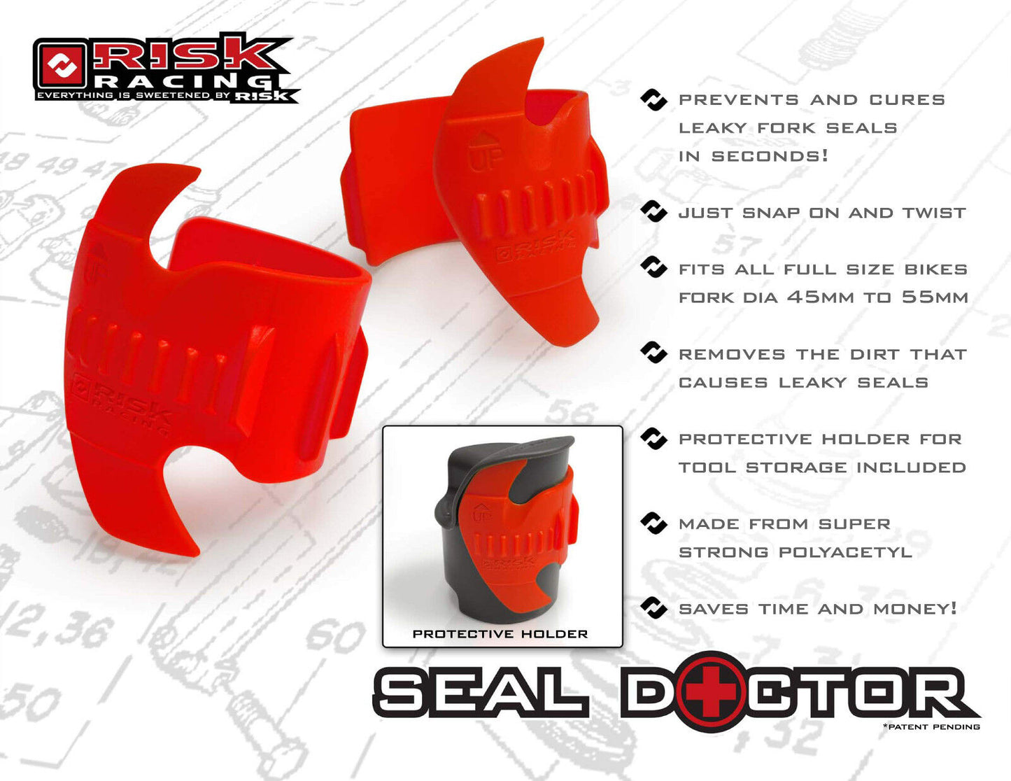 Risk Racing Seal Doctor Small 35-45mm