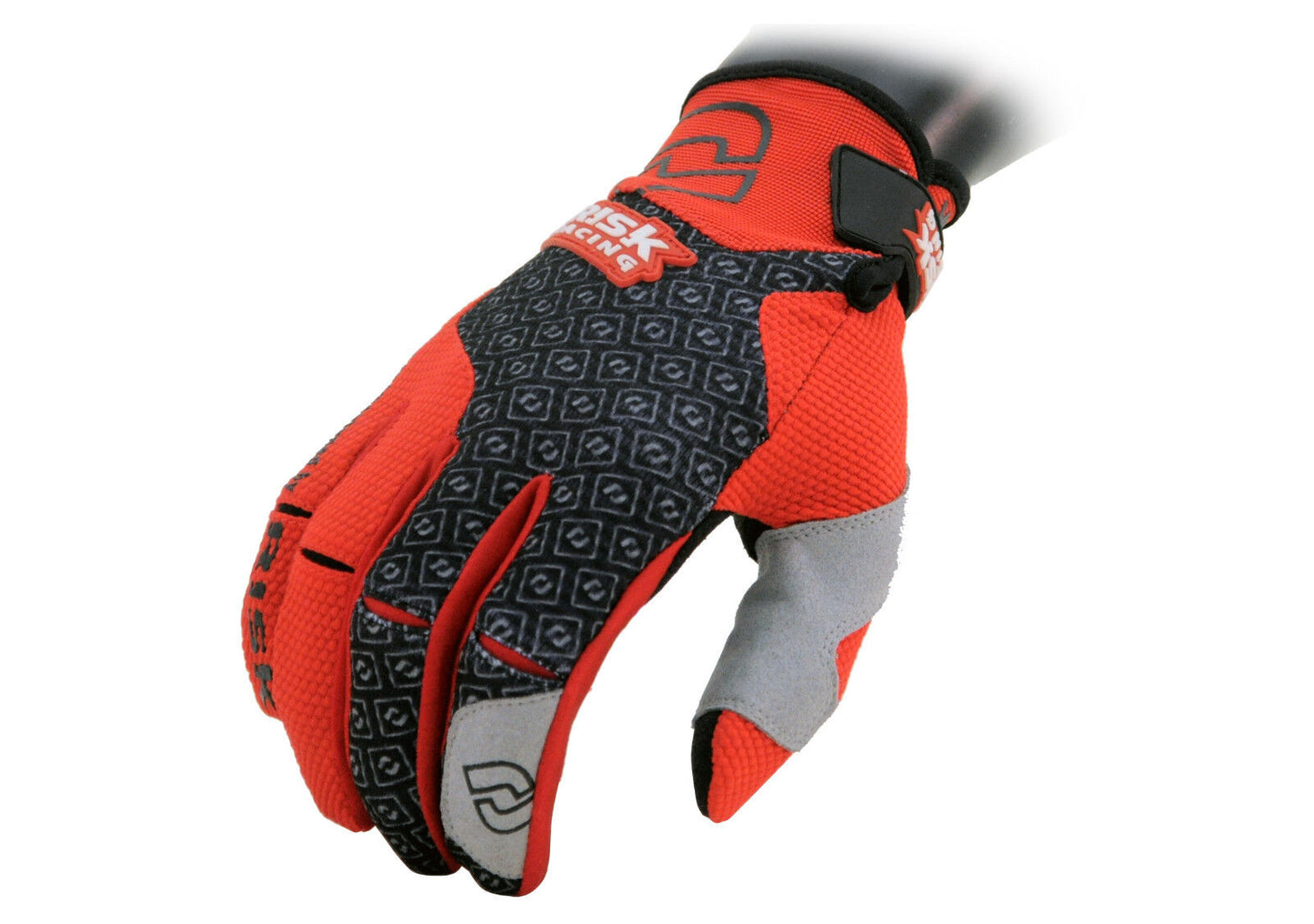 Risk Racing Carbide Gloves Motocross MX Handschuhe inkl. 1 Paar Palm Protectoren