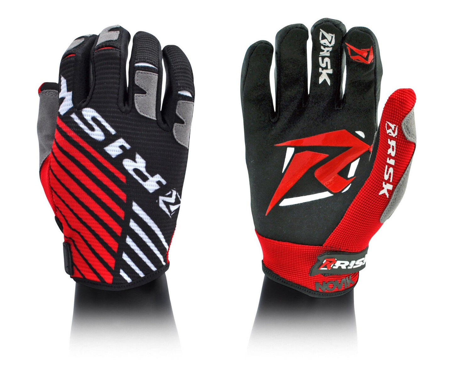 Risk Racing Motocross Handschuhe Ventilate Gloves + 1 Set Risk Palms Gratis!